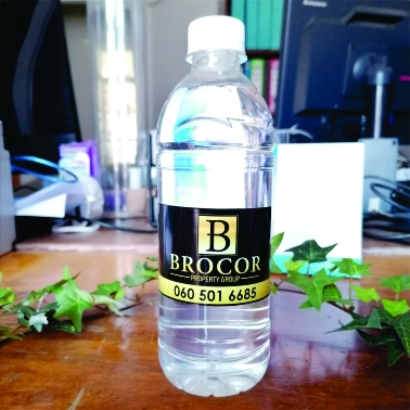 500ml Branded Water Bottle Clear